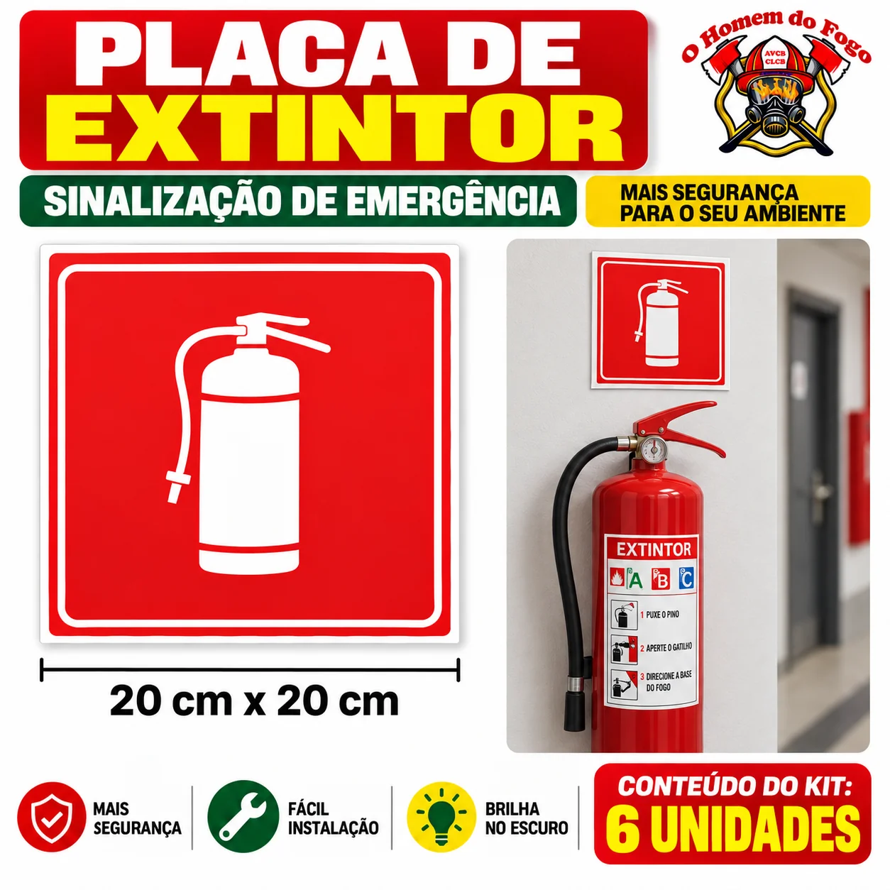 Placas de extintor